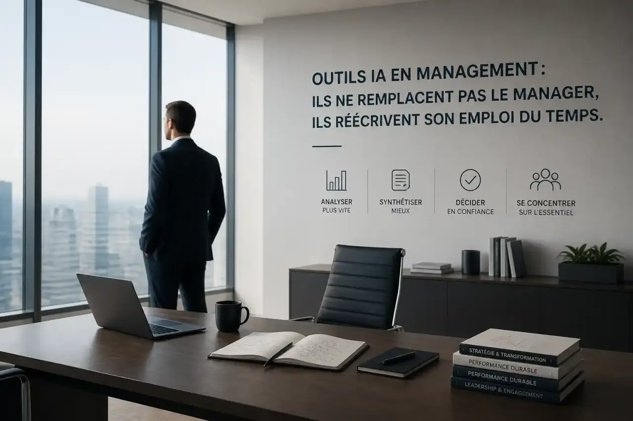 Outils IA en management : ils ne remplacent pas le manager, ils réécrivent son emploi du temps