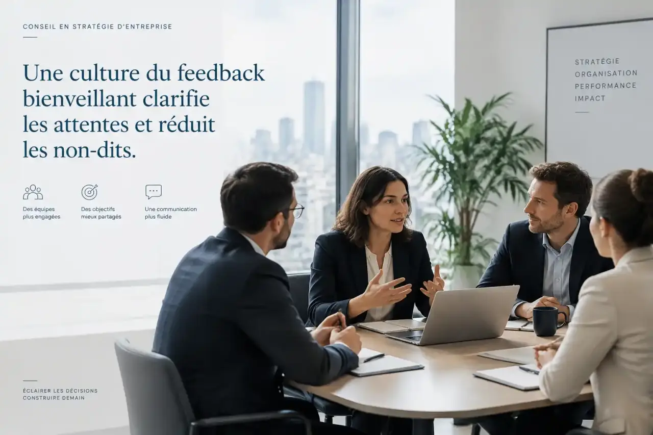 Une culture du feedback bienveillant clarifie les attentes et réduit les non-dits