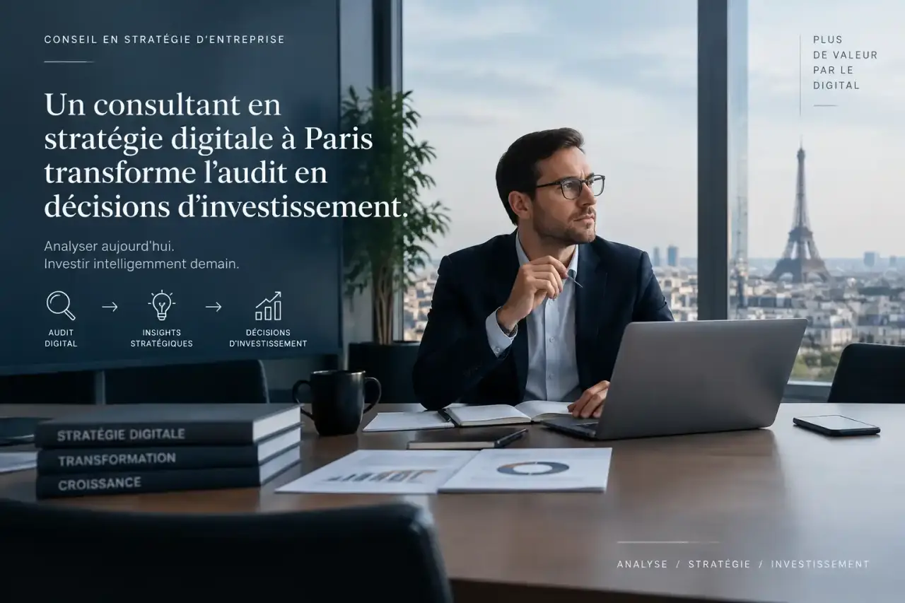 Un consultant en stratégie digitale à Paris transforme l’audit en décisions d’investissement