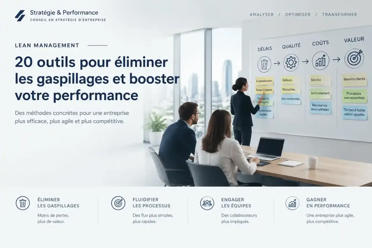 Lean management : 20 outils pour éliminer les gaspillages et booster votre performance