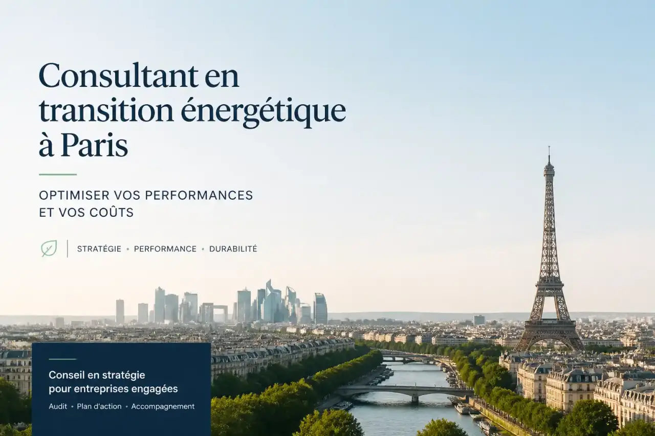 Consultant en transition énergétique à Paris : optimiser vos performances et vos coûts