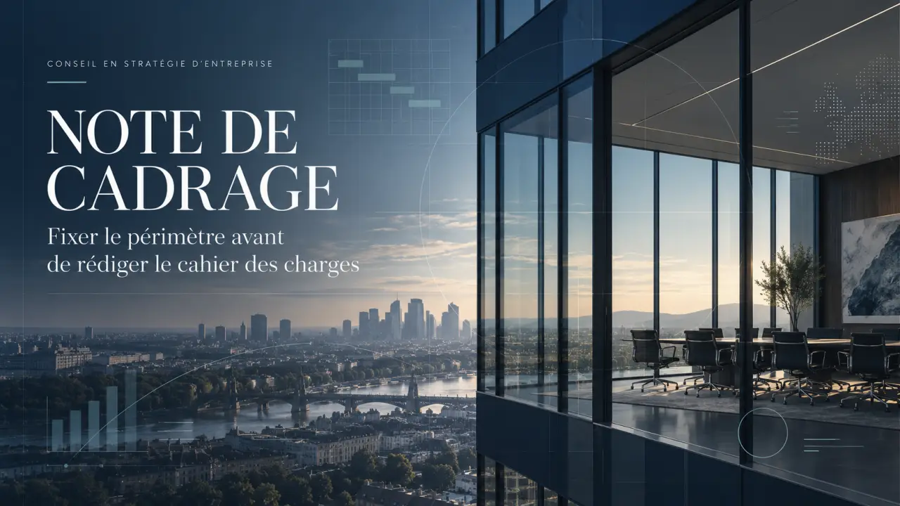 Note de cadrage : fixer le périmètre avant de rédiger le cahier des charges
