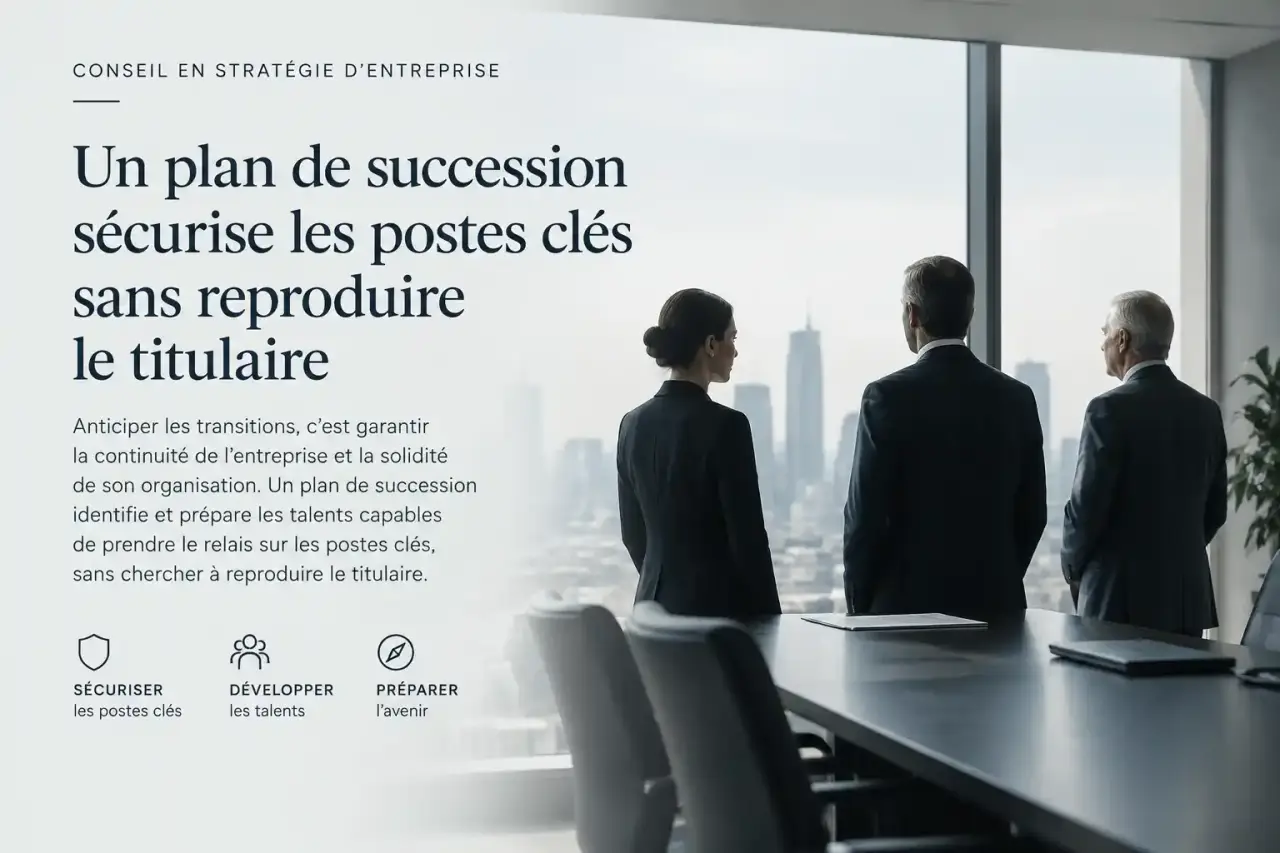 Un plan de succession sécurise les postes clés sans reproduire le titulaire