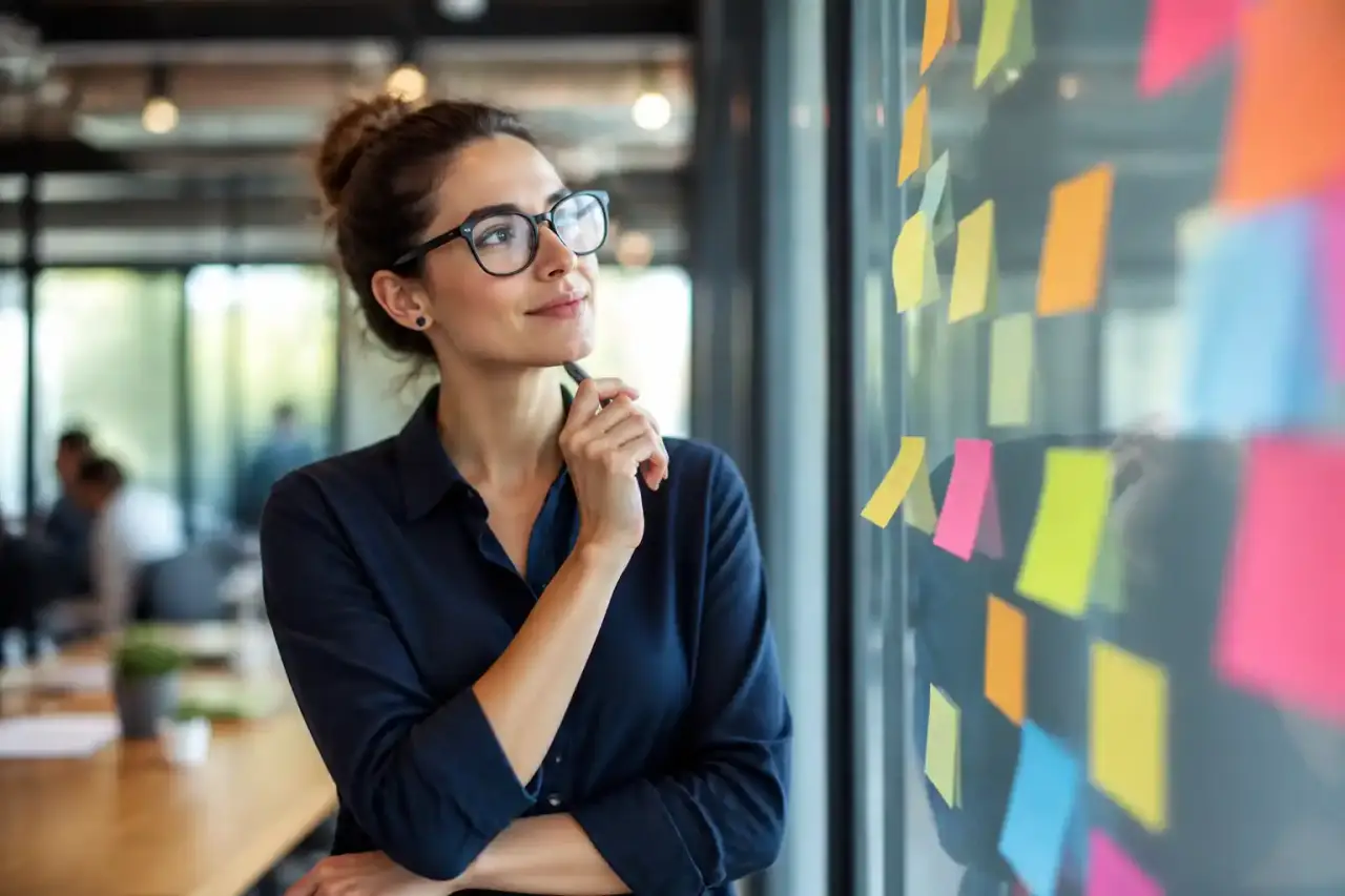 Réunion de direction moderne décodant la stratégie d'entreprise
